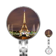 Paris Eiffel Tower Stainless Steel Nurses Watch by Nexatart