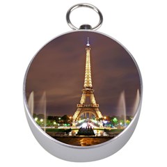 Paris Eiffel Tower Silver Compasses by Nexatart