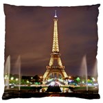 Paris Eiffel Tower Large Flano Cushion Case (Two Sides) Front