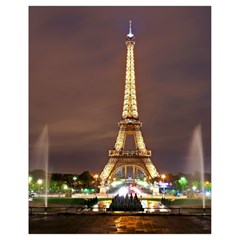 Paris Eiffel Tower Drawstring Bag (Small)