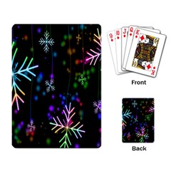 Nowflakes Snow Winter Christmas Playing Card by Nexatart