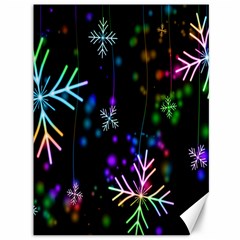 Nowflakes Snow Winter Christmas Canvas 36  X 48   by Nexatart