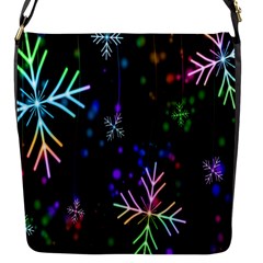 Nowflakes Snow Winter Christmas Flap Messenger Bag (s) by Nexatart