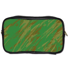 Brown Green Texture                                                  Toiletries Bag (two Sides) by LalyLauraFLM