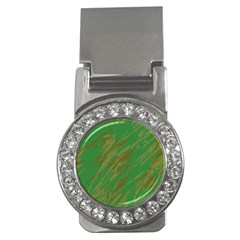 Brown Green Texture                                                  			money Clip (cz) by LalyLauraFLM