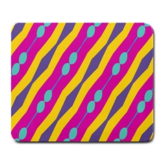 Blue Bead Chains                                                   			large Mousepad by LalyLauraFLM