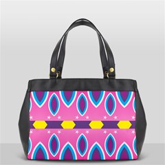 Ovals And Stars                                                    Oversize Office Handbag (2 Sides) by LalyLauraFLM