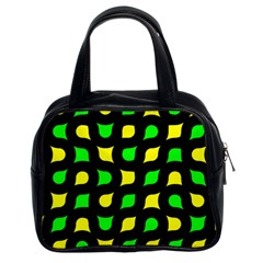 Yellow green shapes                                                     Classic Handbag (Two Sides)