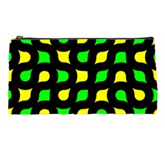 Yellow green shapes                                                     	Pencil Case