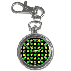 Yellow green shapes                                                     			Key Chain Watch