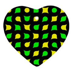 Yellow green shapes                                                     			Ornament (Heart)