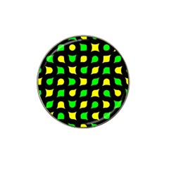 Yellow Green Shapes                                                     			hat Clip Ball Marker by LalyLauraFLM