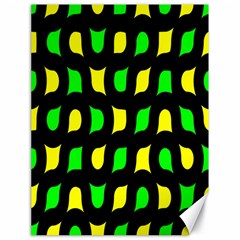 Yellow green shapes                                                     			Canvas 18  x 24 