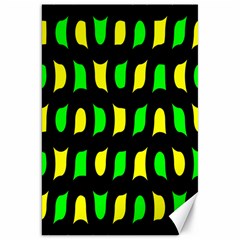 Yellow green shapes                                                     			Canvas 20  x 30 