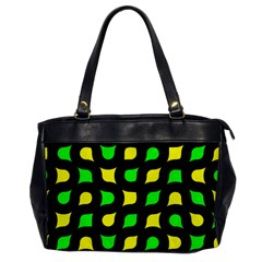 Yellow green shapes                                                     			Oversize Office Handbag