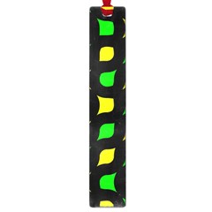 Yellow green shapes                                                     			Large Book Mark