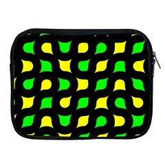 Yellow Green Shapes                                                    			apple Ipad 2/3/4 Zipper Case by LalyLauraFLM