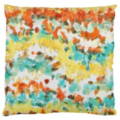 Retro Watercolors                                                      	large Flano Cushion Case (two Sides) by LalyLauraFLM