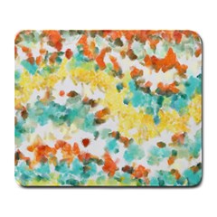 Retro Watercolors                                                      			large Mousepad by LalyLauraFLM