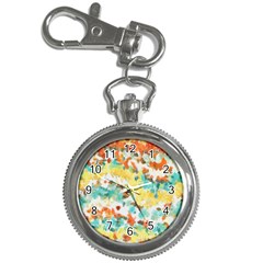 Retro Watercolors                                                      			key Chain Watch by LalyLauraFLM