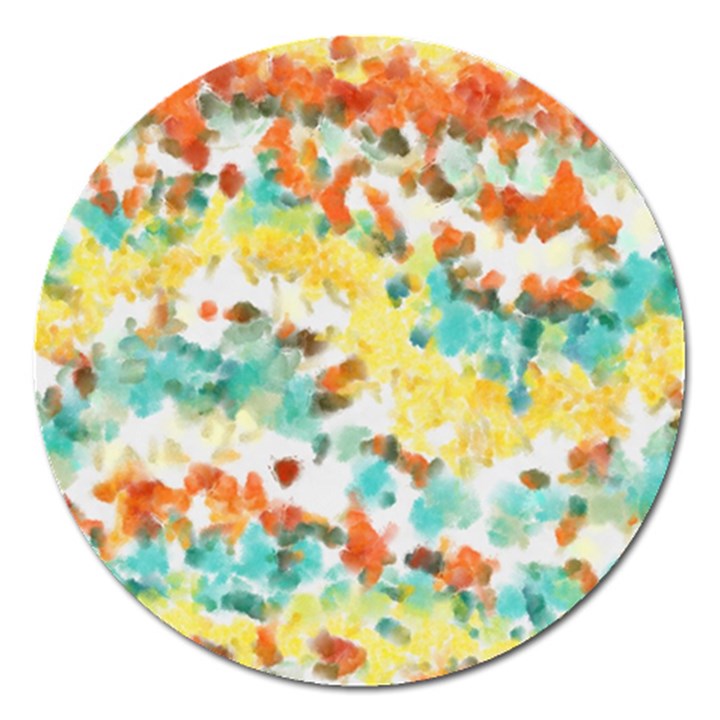 Retro watercolors                                                      			Magnet 5  (Round)