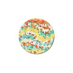 Retro Watercolors                                                      			golf Ball Marker by LalyLauraFLM