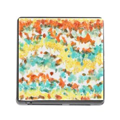 Retro Watercolors                                                      			memory Card Reader (square) by LalyLauraFLM