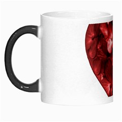 Floral Heart Shape Ornament Morph Mugs by dflcprints