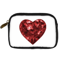 Floral Heart Shape Ornament Digital Camera Cases by dflcprints