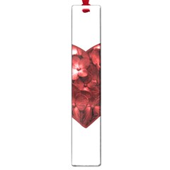 Floral Heart Shape Ornament Large Book Marks by dflcprints