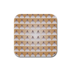 Pattern Retro Background Texture Rubber Square Coaster (4 Pack) 