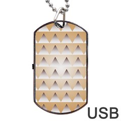 Pattern Retro Background Texture Dog Tag Usb Flash (two Sides)