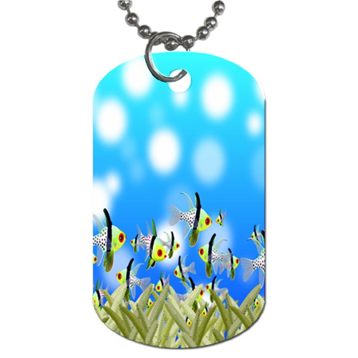 Pisces Underwater World Fairy Tale Dog Tag (One Side)