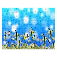 Pisces Underwater World Fairy Tale Rectangular Jigsaw Puzzl by Nexatart