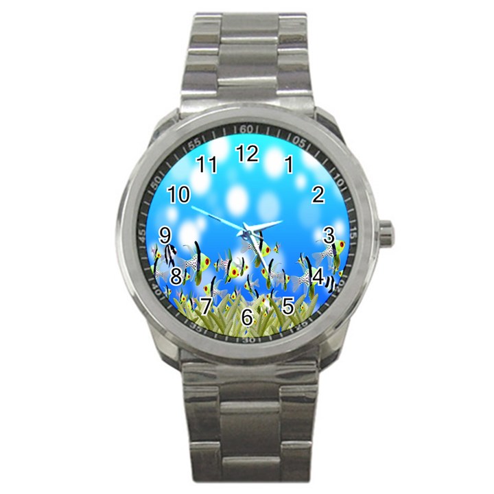 Pisces Underwater World Fairy Tale Sport Metal Watch