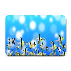 Pisces Underwater World Fairy Tale Small Doormat  by Nexatart