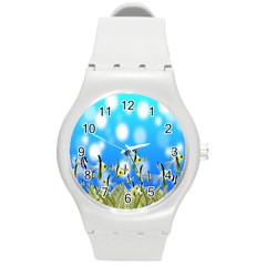 Pisces Underwater World Fairy Tale Round Plastic Sport Watch (m) by Nexatart