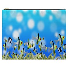 Pisces Underwater World Fairy Tale Cosmetic Bag (xxxl)  by Nexatart