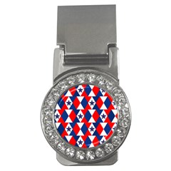 Patriotic Red White Blue 3d Stars Money Clips (cz)  by Nexatart