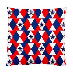 Patriotic Red White Blue 3d Stars Standard Cushion Case (two Sides) by Nexatart