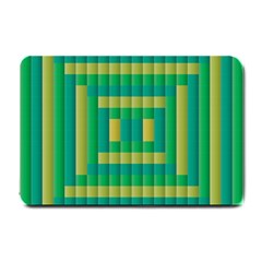 Pattern Grid Squares Texture Small Doormat  by Nexatart