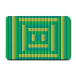 Pattern Grid Squares Texture Small Doormat  24 x16  Door Mat