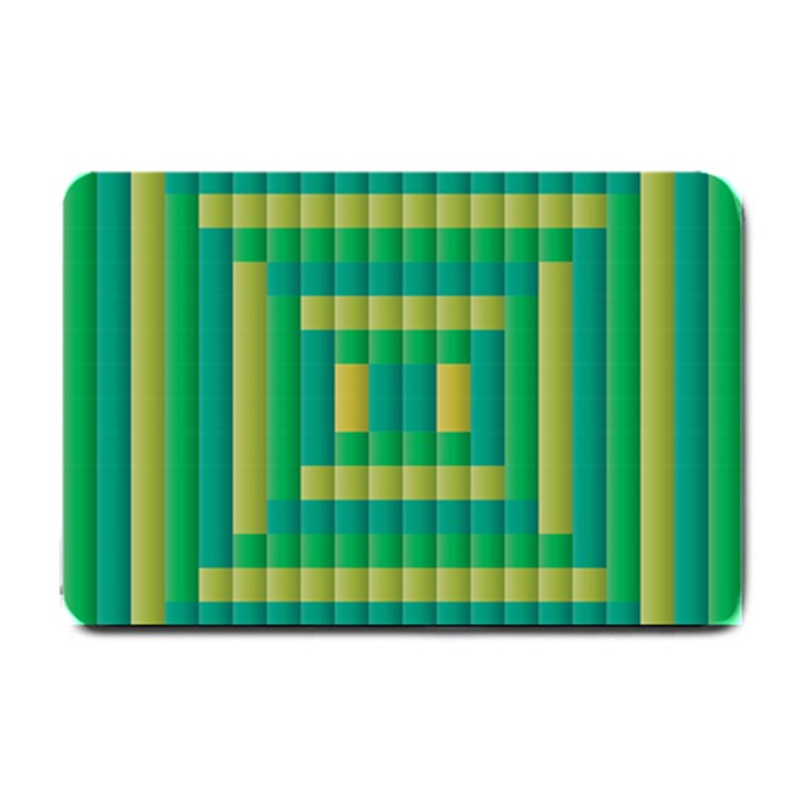 Pattern Grid Squares Texture Small Doormat 