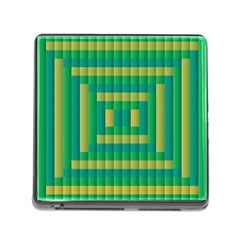 Pattern Grid Squares Texture Memory Card Reader (square) by Nexatart