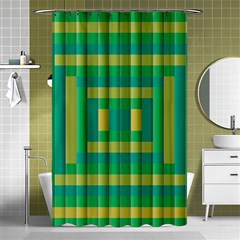 Pattern Grid Squares Texture Shower Curtain 48  X 72  (small) 