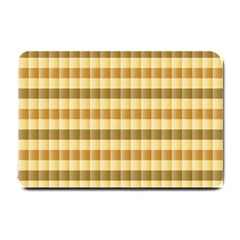 Pattern Grid Squares Texture Small Doormat  by Nexatart