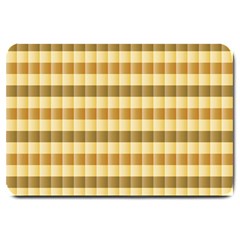 Pattern Grid Squares Texture Large Doormat  by Nexatart