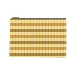 Pattern Grid Squares Texture Cosmetic Bag (large)  by Nexatart