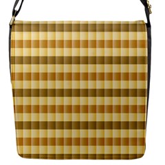 Pattern Grid Squares Texture Flap Messenger Bag (s) by Nexatart