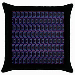 Psychedelic 70 S 1970 S Abstract Throw Pillow Case (black) by Nexatart